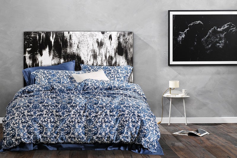 Eikei Luxury Duvet Cover Vintage Portuguese Tiles Multicolored Azulejos Medallion Denim Blue Pattern 3 Piece Cotton Bedding Set (Queen, Pottery Navy) - Image 3